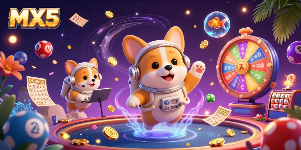 Play exciting games with MX5 in a vibrant space casino adventure featuring fun characters and dynamic action.