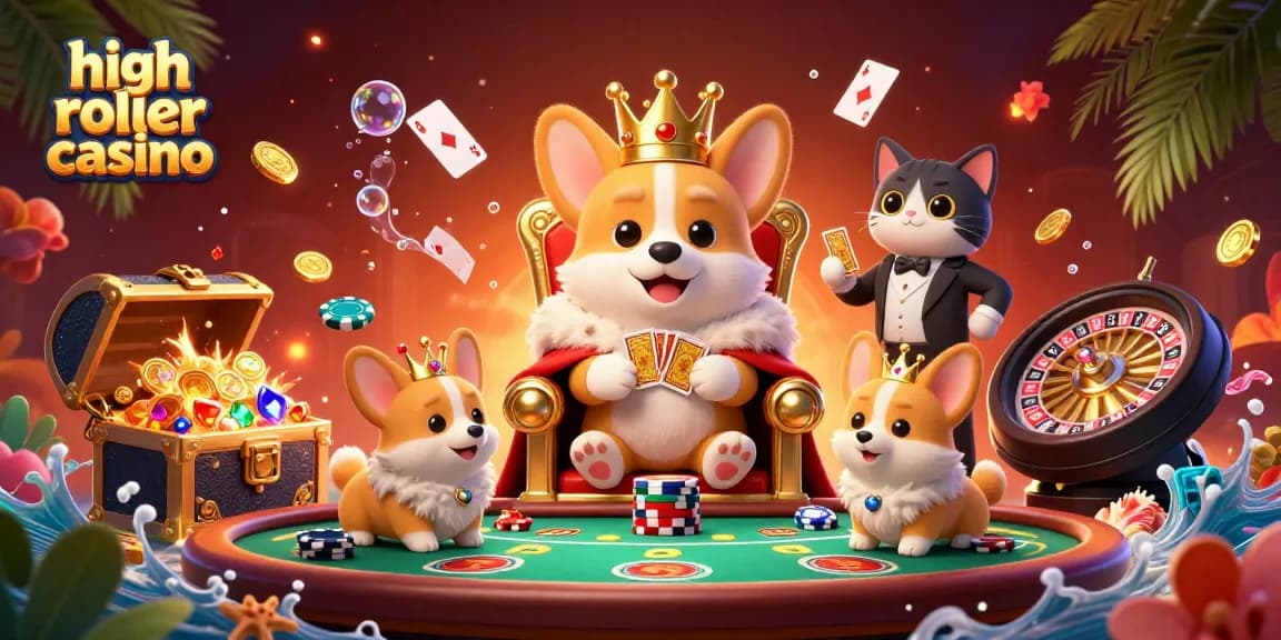 Experience the excitement of high roller casinos with lavish characters, poker games, and vibrant treasures.