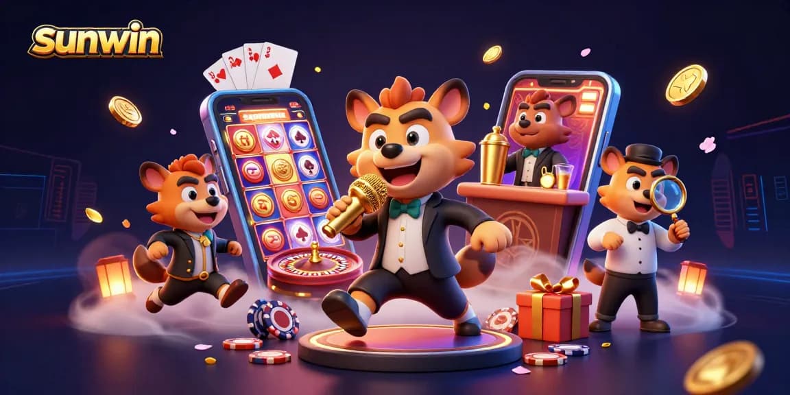 Join the fun at sunwin's casino, where hyenas entertain with laughter and games abound!
