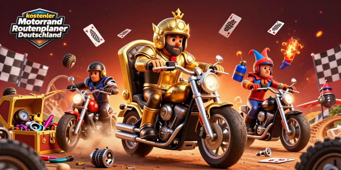 Experience the thrilling kostenloser Motorrad Routenplaner Deutschland with a vibrant motorcycle casino scene.