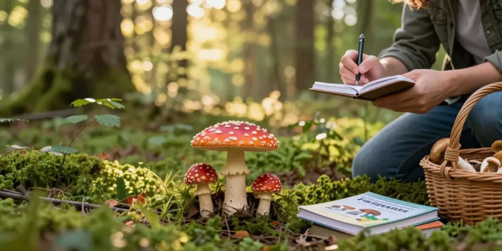 Fliegenpilz kaufen: Naturerlebnis im Wald mit Amanita Muscaria in ihrem Lebensraum.