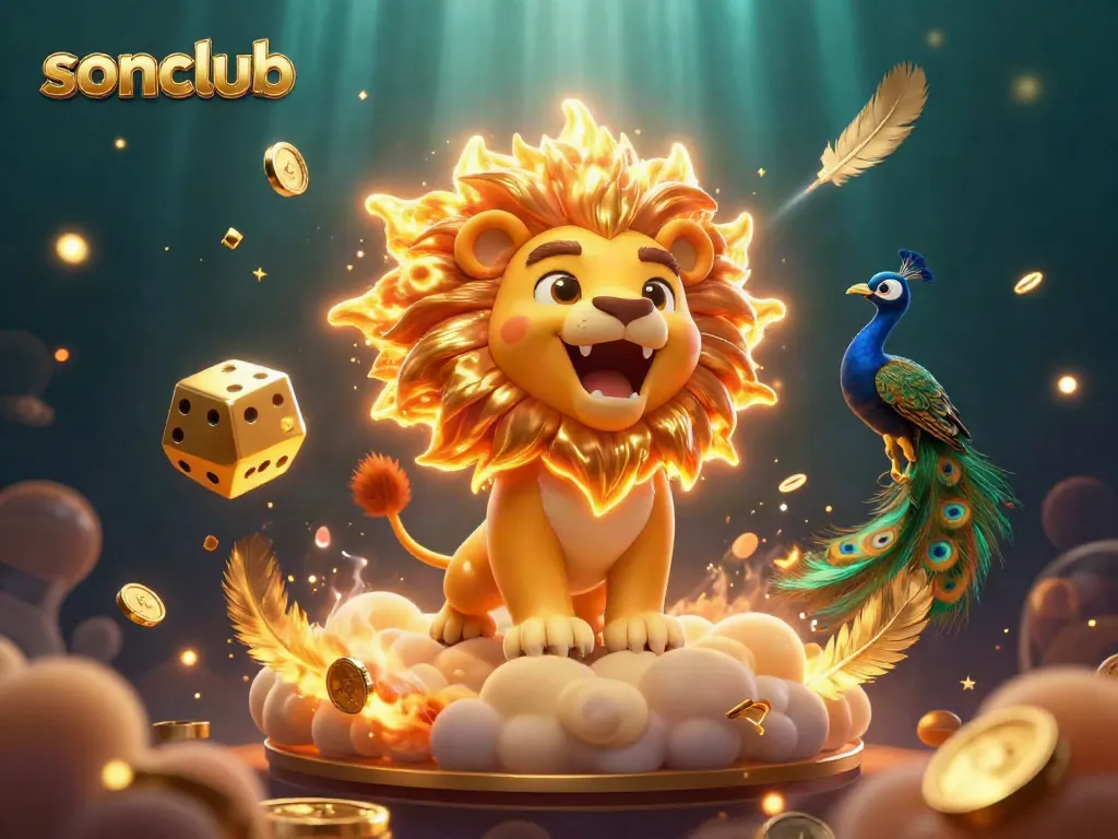 Join the fun at sonclub with our vibrant casino scene featuring exciting game elements and winning moments.