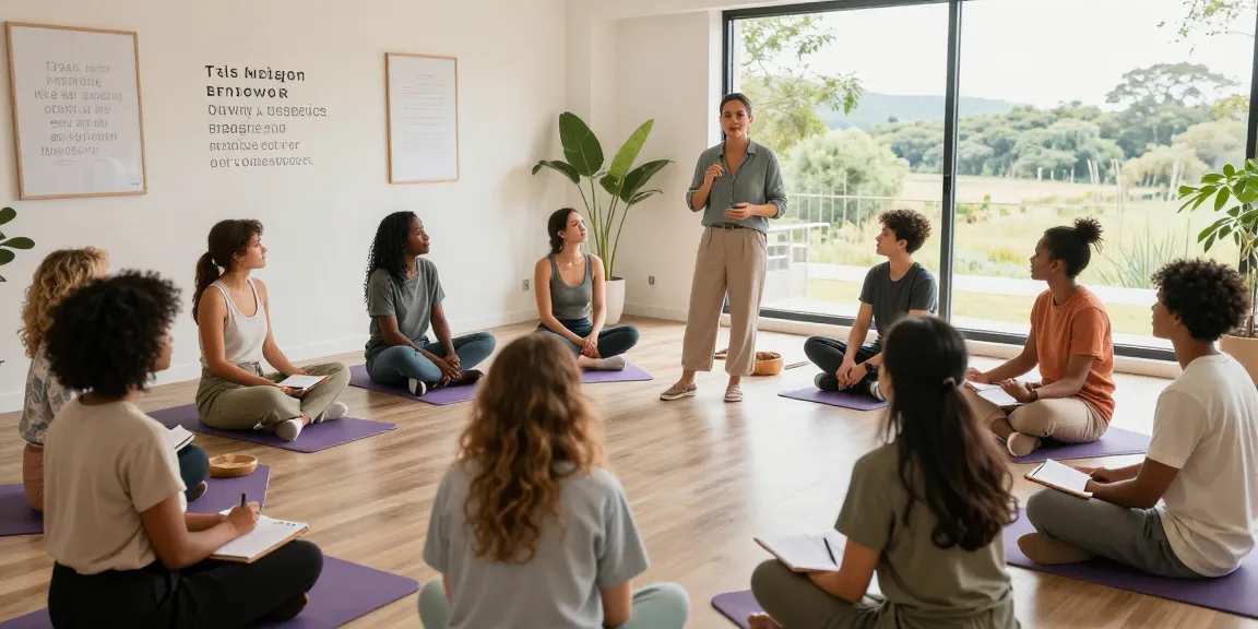 Workshop zur Stärkung des Mindsets mit inspirierenden Rednern und Teilnehmern in einem hellen Raum.