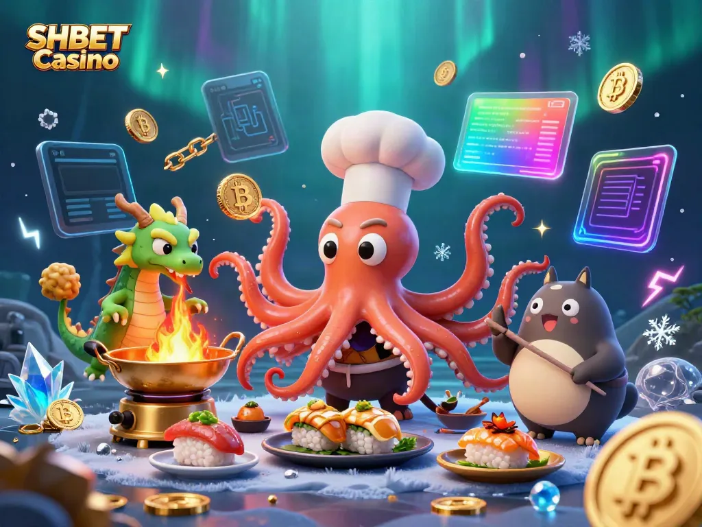 Experience the dynamic world of SHBET Casino with vibrant characters and exciting game elements.