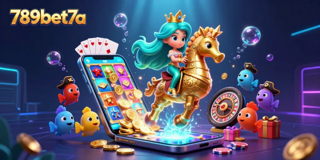 Engage with the immersive 789bet7a gaming experience featuring a vibrant underwater scene.