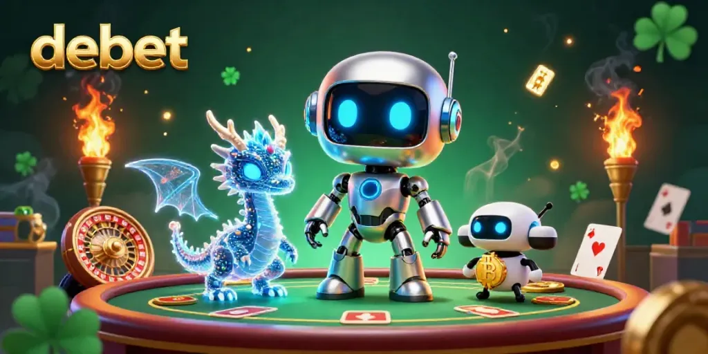 Experience thrilling live casino action with debet through vibrant 3D characters and exciting game elements.
