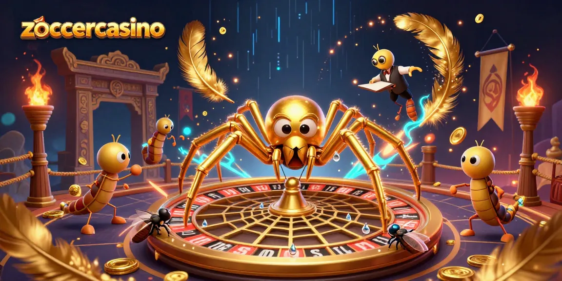 Spielen im zoccercasino mit Nervenkitzel am Roulette-Wagen und goldenen Münzen.