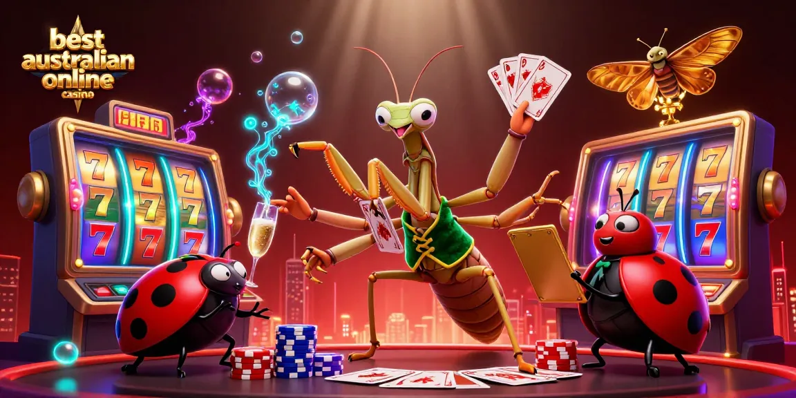 Experience the thrill at the best australian online casino with vibrant slot reels and exciting game elements.