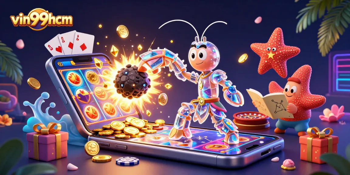 Experience thrilling gameplay at vin99hcm with vibrant slot machines and dynamic casino elements.