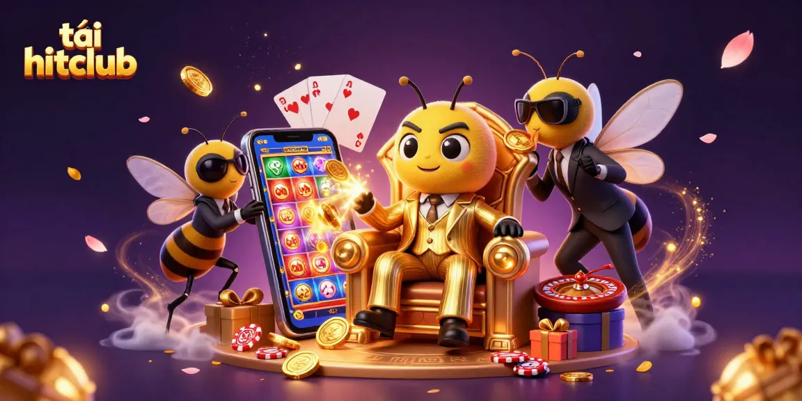 Experience the thrill of tải hitclub with exciting gaming elements in this vibrant 3D casino scene.