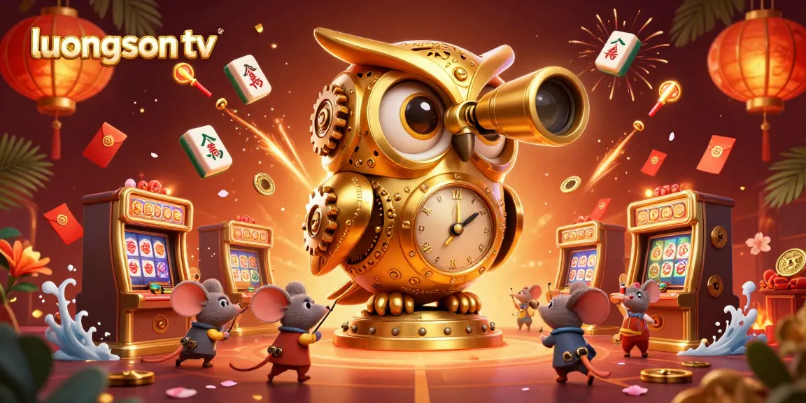 Experience live sports with luongson tv in a vibrant 3D casino illustration full of action.